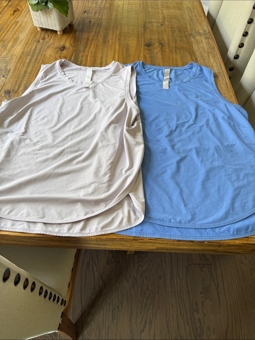 Everyday Scoop Tank - Pale Pink & Sky Blue